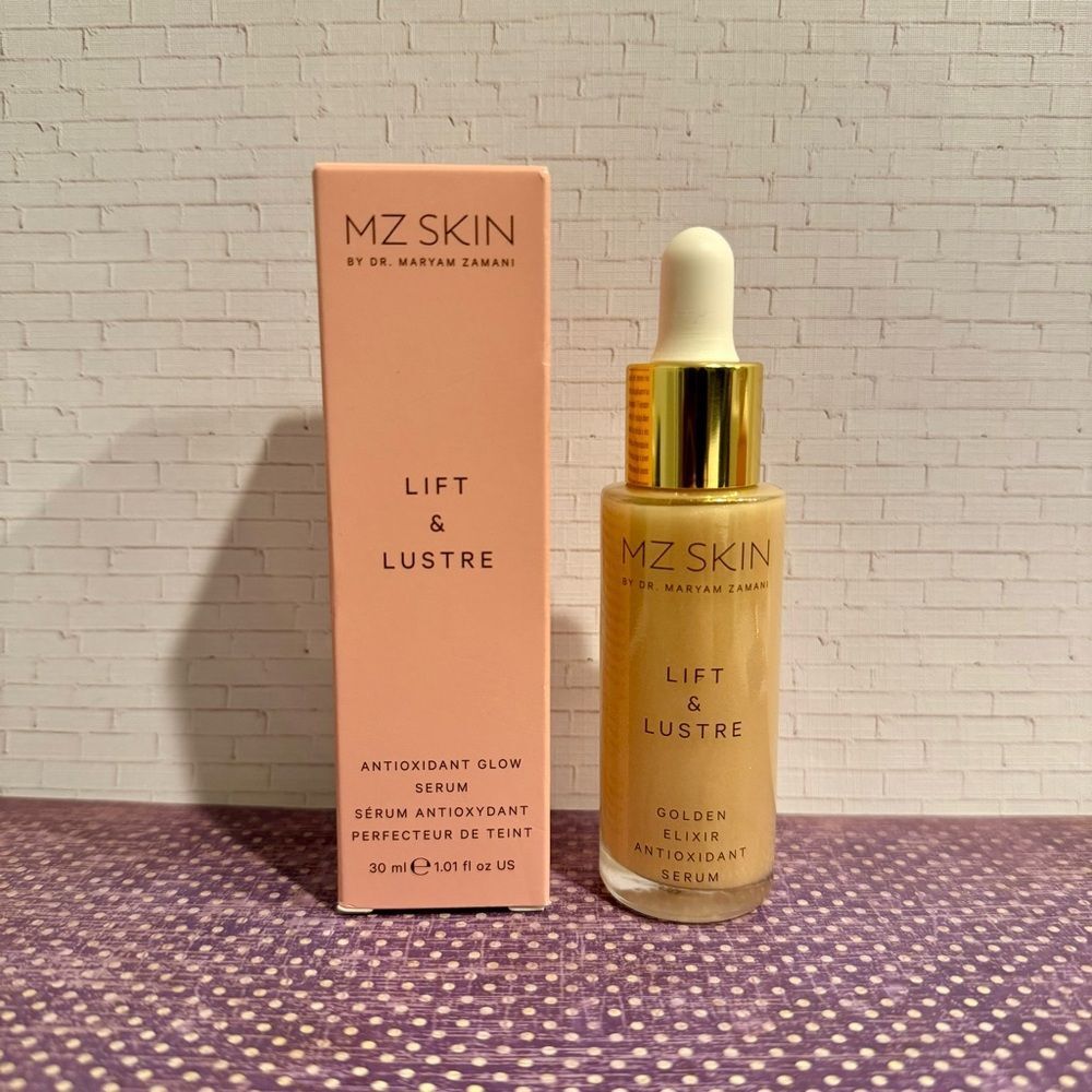 MZ SKIN LIFT & LUSTRE ANTIOXIDANT GLOW SERUM BEST MOST FAVORITE WRINKLE UNEVEN - Picture 2 of 3